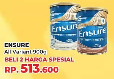 Promo Harga Ensure Nutrition Powder FOS All Variants 900 gr - Yogya