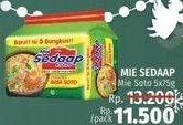 Promo Harga SEDAAP Mie Kuah Soto per 5 pcs 75 gr - LotteMart