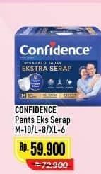 Promo Harga Confidence Adult Pants Slim & Fit Extra Absorb M10, L8, XL6 6 pcs - Alfamart