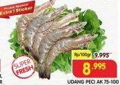 Promo Harga Udang Peci AK 75-100 per 100 gr - Superindo