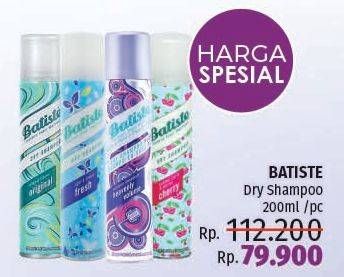 Promo Harga BATISTE Dry Shampoo 200 ml - LotteMart