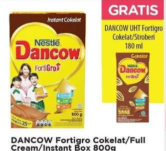 Promo Harga DANCOW FortiGro Susu Bubuk Full Cream, Instant Coklat 800 gr - Alfamart