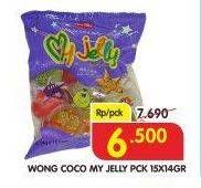 Promo Harga WONG COCO My Jelly per 15 pcs 14 gr - Superindo