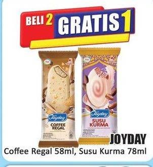 Promo Harga Joyday Ice Cream Stick Susu Kurma 78 gr - Hari Hari