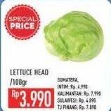 Promo Harga Lettuce Sayur per 100 gr - Hypermart