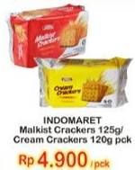 Promo Harga INDOMARET Malkist Creakers 125gr/Cream Creakers 120gr  - Indomaret