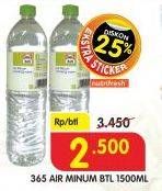 Promo Harga 365 Air Minum 1500 ml - Superindo