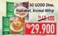 Promo Harga SO GOOD Chicken Nugget Alphabet, Animal 400 gr - Hypermart