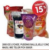 Promo Harga 2000 Ice Lychee Bubble / Pudding Balls 500 gr - Superindo