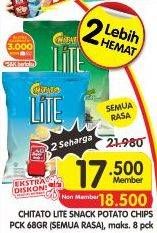 Promo Harga CHITATO Lite Snack Potato Chips  All Variants 68 gr - Superindo