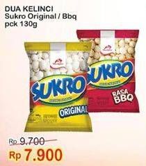 Promo Harga DUA KELINCI Kacang Sukro Original, BBQ 130 gr - Indomaret