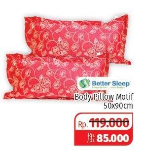 Promo Harga BETTER SLEEP Body Pillow Motif  - Lotte Grosir