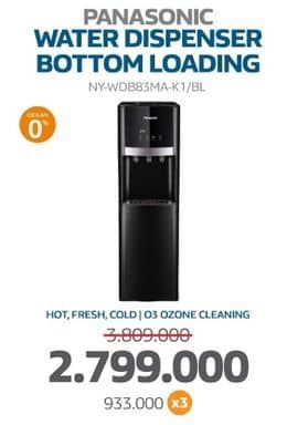 Panasonic NY-WDB83MA | Standing Dispenser  Diskon 26%, Harga Promo Rp2.799.000, Harga Normal Rp3.809.000, Cicilan Rp. 933.000 x 3