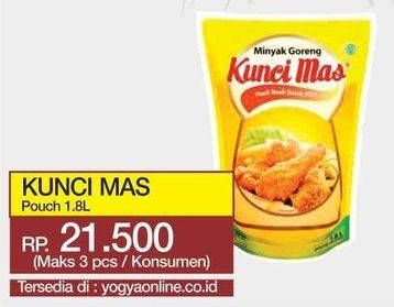 Promo Harga KUNCI MAS Minyak Goreng 1800 ml - Yogya