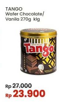 Promo Harga Tango Wafer Chocolate, Vanilla Milk 300 gr - Indomaret