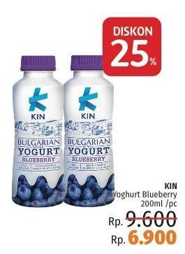 Promo Harga KIN Bulgarian Yogurt Blueberry 200 ml - LotteMart