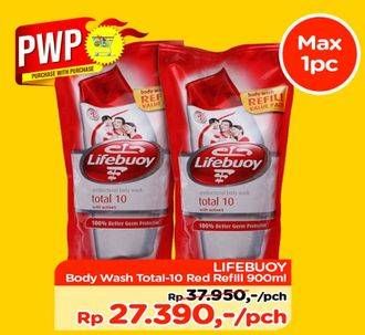 Promo Harga LIFEBUOY Body Wash 900 ml - TIP TOP