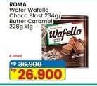 Promo Harga Roma Wafello Choco Blast, Butter Caramel 228 gr - Indomaret