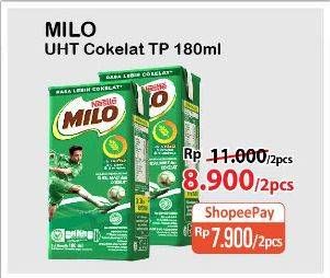 Promo Harga MILO Susu UHT 180 ml - Alfamart