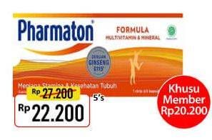 Promo Harga PHARMATON FORMULA Multivitamin Tablet 5 pcs - Alfamart