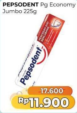 Promo Harga Pepsodent Pasta Gigi Pencegah Gigi Berlubang White 225 gr - Alfamart