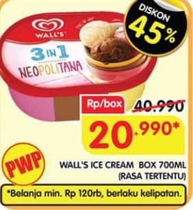 Promo Harga Walls Ice Cream 700 ml - Superindo