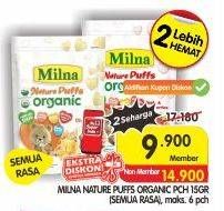 Promo Harga MILNA Nature Puffs Organic All Variants 15 gr - Superindo