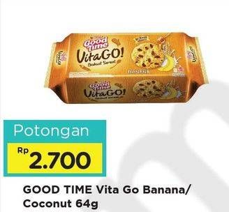 Promo Harga GOOD TIME Vita Go! Banana, Coconut 64 gr - Alfamart