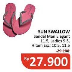 Promo Harga SUN SWALLOW Sandal Jepit 10.5, 11.5, Women 9.5  - Alfamidi