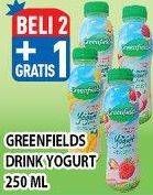 Promo Harga GREENFIELDS Yogurt Drink 250 ml - Hypermart