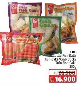 Promo Harga Edo Cuttle Fish Ball/Fish Cake/Crab Stick/Tofu Fish Cake  - Lotte Grosir