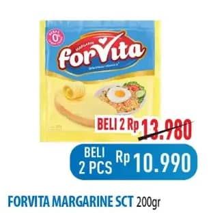 Promo Harga Forvita Margarine 200 gr - Hypermart