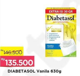 Promo Harga DIABETASOL Special Nutrition for Diabetic Vanilla 630 gr - Alfamart