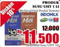 Promo Harga DIAMOND Milk UHT 1000 ml - Giant