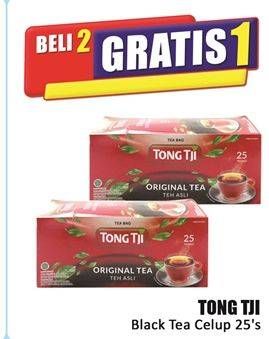 Promo Harga Tong Tji Teh Celup Original Tea Tanpa Amplop per 25 pcs 2 gr - Hari Hari