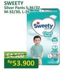 Promo Harga Sweety Silver Pants S32, S36, L26, M30 26 pcs - Alfamart