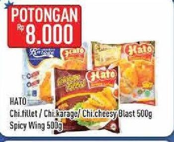 Promo Harga HATO Chicken Fillet/Karage/Cheesy Blast/Spicy Wing  - Hypermart