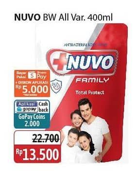 Promo Harga Nuvo Body Wash All Variants 400 ml - Alfamidi