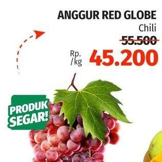 Promo Harga Anggur Red Globe Chili  - Lotte Grosir