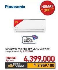 Promo Harga Panasonic CS/CU-ZN9WKP  - Carrefour