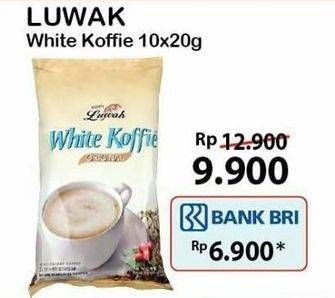 Promo Harga Luwak White Koffie 10 pcs - Alfamart