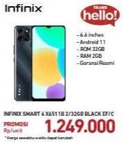 Promo Harga INFINIX Smart 6 X6511B 2/32GB  - Carrefour