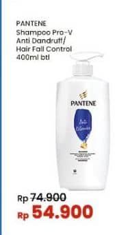 Promo Harga Pantene Shampoo Anti Dandruff, Hair Fall Control 400 ml - Indomaret