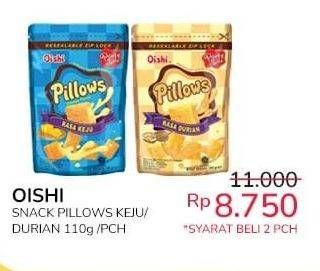 Promo Harga Oishi Pillows Keju, Durian 110 gr - Indomaret