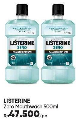Promo Harga LISTERINE Mouthwash Antiseptic Multi Protect Zero 500 ml - Guardian