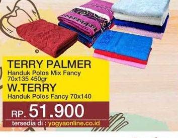 Promo Harga TERRY PALMER Handuk Polos Mix Fancy 70x135, W.TERRY Handuk Polos Fancy 70x140  - Yogya