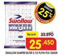 Promo Harga Swallow Naphthalene Disk Ball S-113 300 gr - Superindo