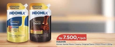 Promo Harga Indomilk Susu Kental Manis Plain, Cokelat 260 gr - TIP TOP
