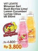 Promo Harga VIT LEVITE Minuman Sari Buah Berries Lime, Lemon Cucumber, Lychee 350 ml - Indomaret