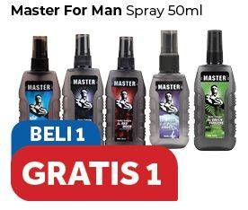 Promo Harga MASTER Spray Cologne 50 ml - Carrefour